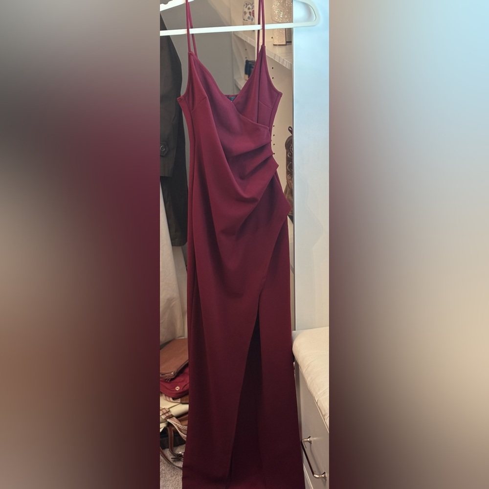 Lulu's Deep Burgundy Dress